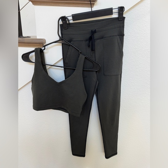 Green & Black houndstooth Checkered Set - Picture 2 of 9